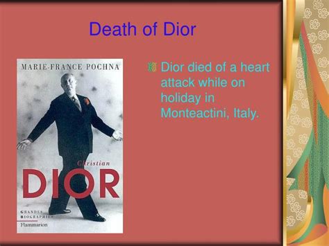 christian dior presentation|christian dior death.